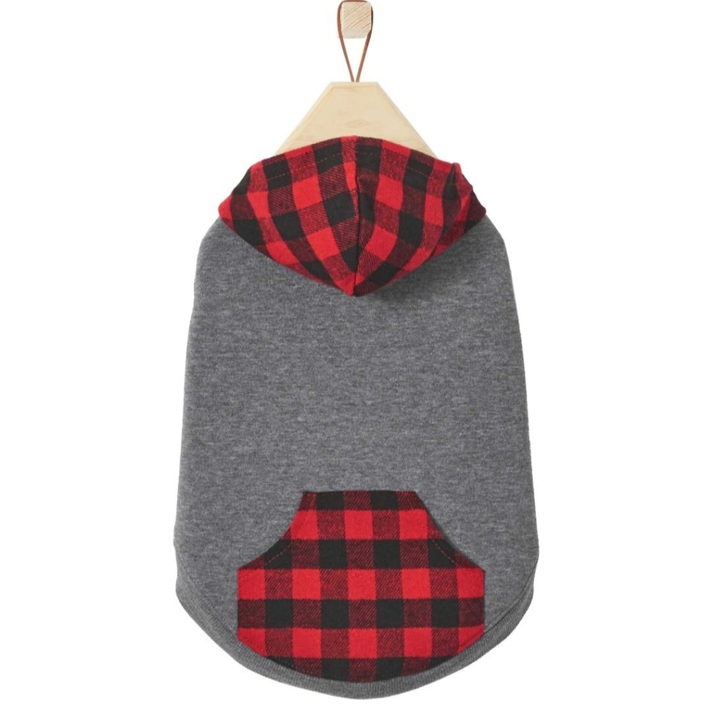 Plaid Dog Sweatshirt (bought from Chewy)